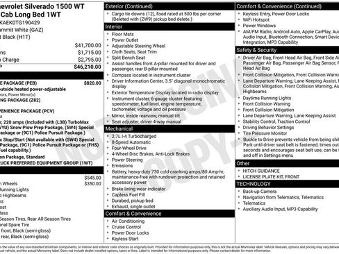 New 2026 Chevrolet Silverado 1500 W/T w/ WT Value Package AWD/4WD image 6