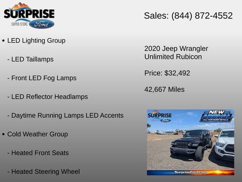 Used 2020 Jeep Wrangler Unlimited Rubicon AWD/4WD image 6