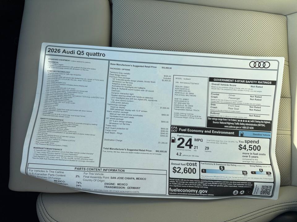 New 2026 Audi Q5 Premium Plus AWD/4WD image 33