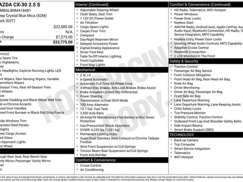 Used 2022 MAZDA CX-30 AWD 2.5 S image 4