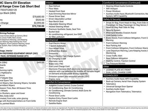 New 2026 GMC Sierra EV Elevation AWD/4WD image 36