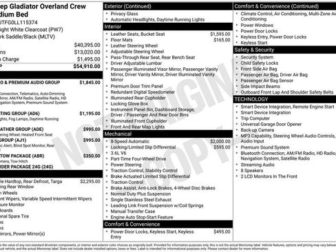 Used 2020 Jeep Gladiator Overland AWD/4WD image 6