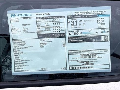 New 2026 Hyundai Venue SEL FWD image 13