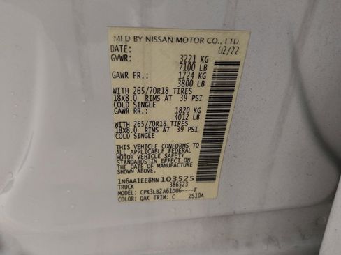 Used 2022 Nissan Titan SV image 33