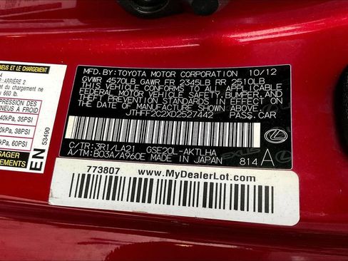 Used 2013 Lexus IS 250C w/ Luxury Pkg RWD image 30