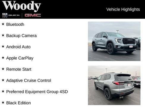 New 2026 GMC Acadia Elevation w/ Black Edition AWD/4WD image 3