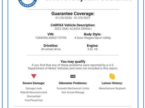 Used 2022 GMC Acadia Denali w/ Denali Technology Package image 64