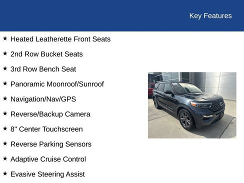 Certified 2023 Ford Explorer XLT w/ Equipment Group 202A RWD image 34