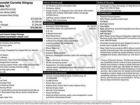 Used 2023 Chevrolet Corvette Stingray Convertible w/ 1LT RWD image 21