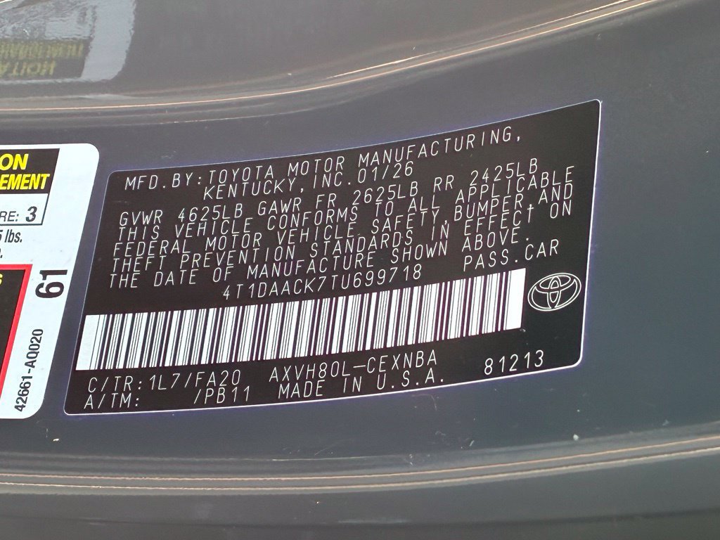 Used 2026 Toyota Camry LE FWD image 33