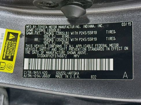 Used 2015 Toyota Highlander Limited Platinum AWD/4WD image 39