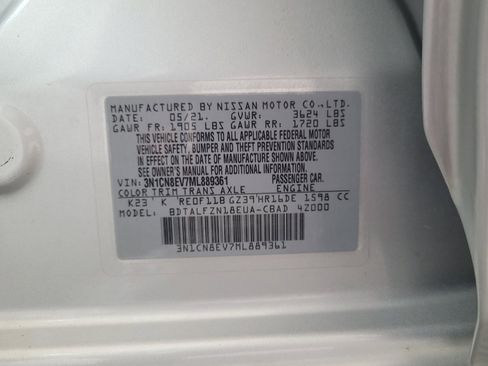 Used 2021 Nissan Versa SV FWD image 33