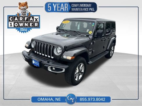 Used 2021 Jeep Wrangler Unlimited Sahara AWD/4WD image 1