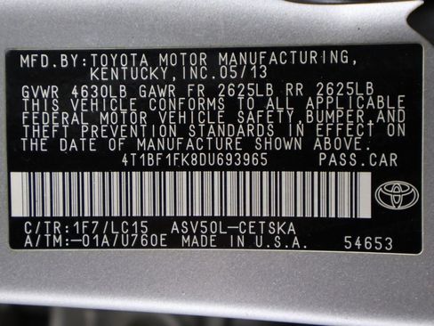 Used 2013 Toyota Camry SE w/ Leather Pkg FWD image 42