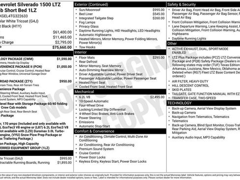 New 2026 Chevrolet Silverado 1500 LTZ w/ Technology Package AWD/4WD image 5