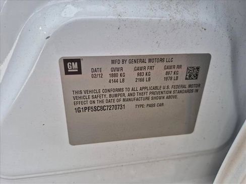 Used 2012 Chevrolet Cruze LT w/ All-Star Edition FWD image 14