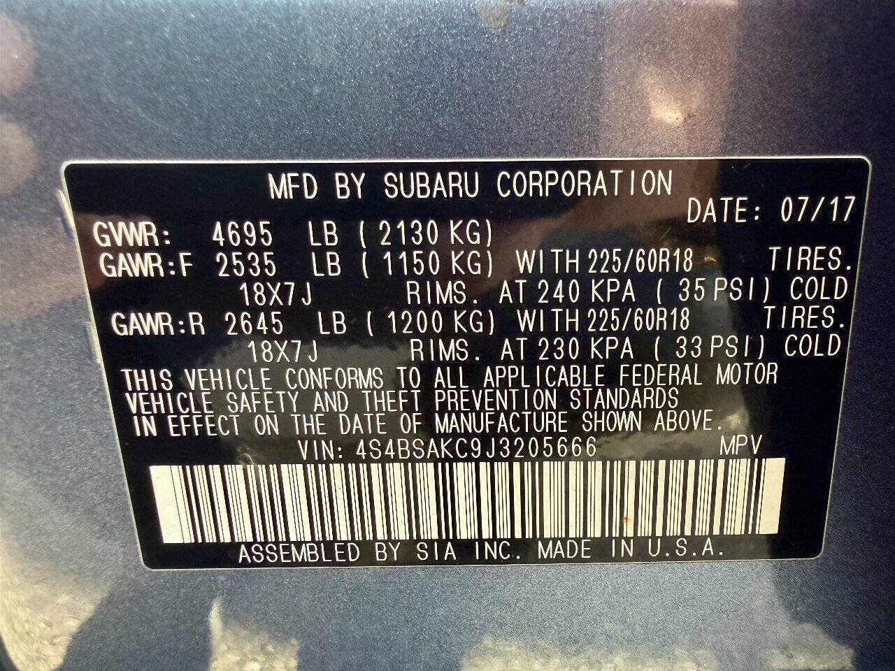 Used 2018 Subaru Outback 2.5i Limited w/ Popular Package #2 AWD/4WD image 54