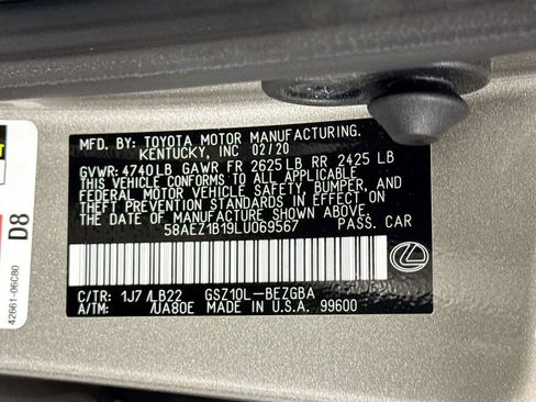 Used 2020 Lexus ES 350 Luxury w/ Accessory Package image 43