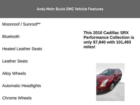 Used 2010 Cadillac SRX Performance FWD image 4