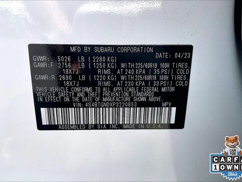 Certified 2023 Subaru Outback Limited XT AWD/4WD image 33
