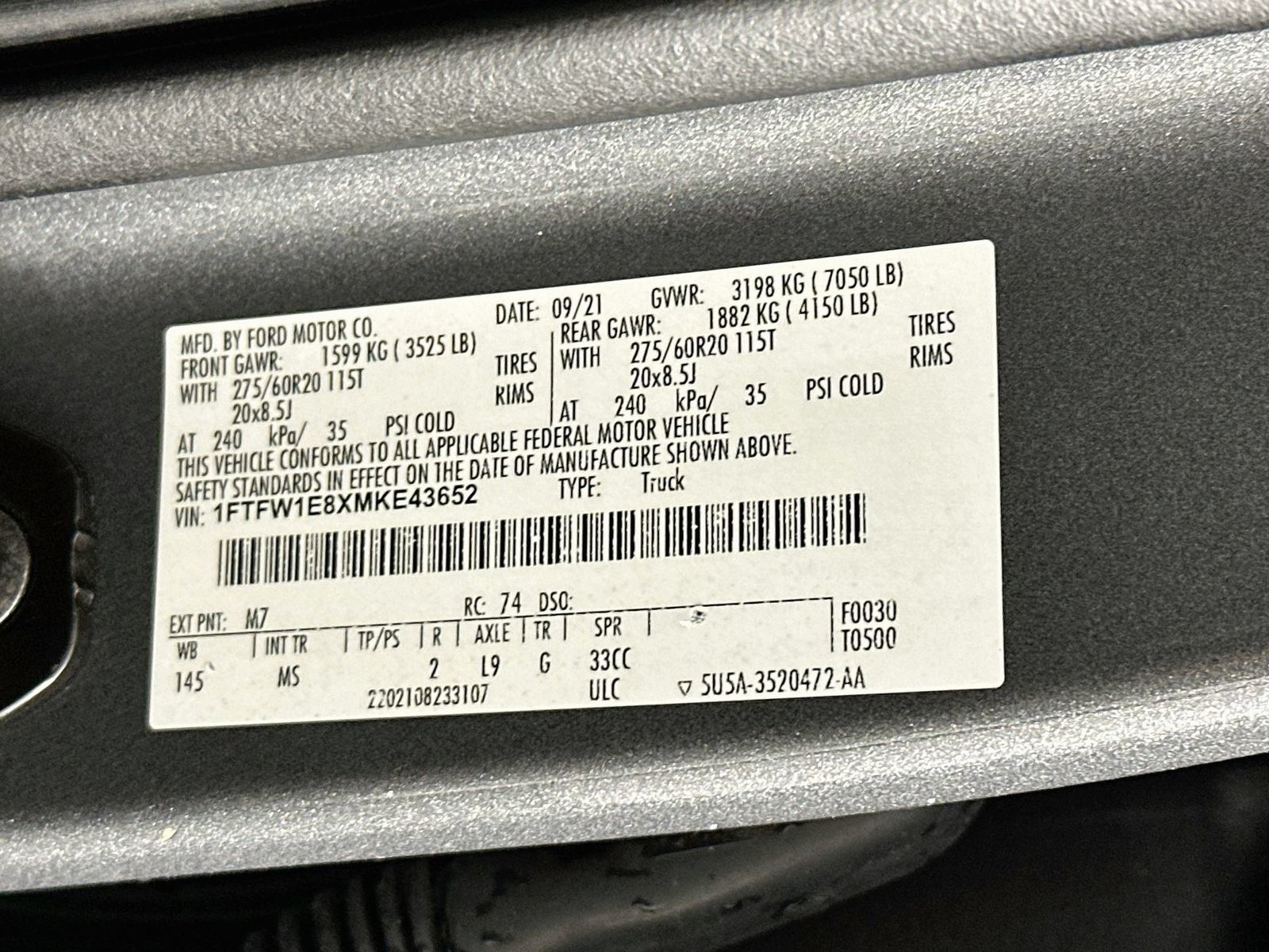 Used 2021 Ford F150 XLT w/ Equipment Group 302A High AWD/4WD image 32