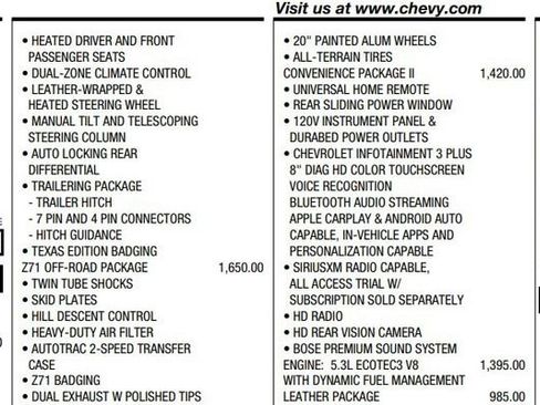 Used 2020 Chevrolet Silverado 1500 RST w/ Texas Edition image 2