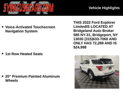 Used 2022 Ford Explorer Limited AWD/4WD image 6