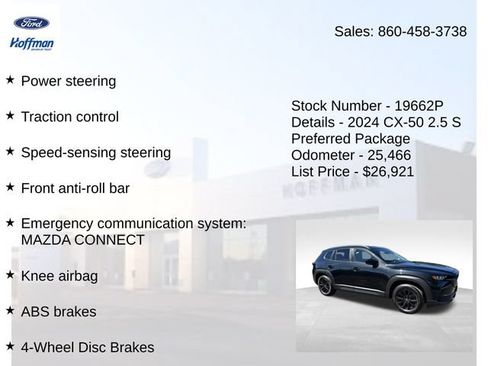 Used 2024 MAZDA CX-50 AWD 2.5 S w/ Cargo Package image 15