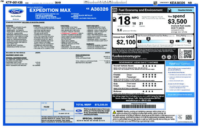Used 2019 Ford Expedition Max Limited AWD/4WD image 8