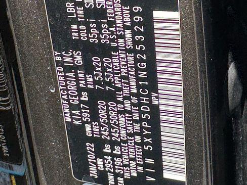 Used 2022 Kia Telluride SX w/ Nightfall Edition Package AWD/4WD image 30