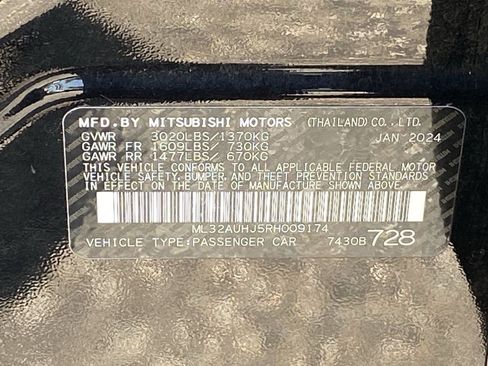 Used 2024 Mitsubishi Mirage ES FWD image 34