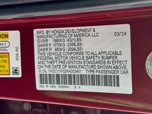 Used 2024 Honda Accord EX image 38