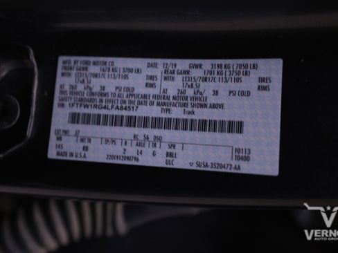 Used 2020 Ford F150 Raptor w/ Equipment Group 801A Mid image 13