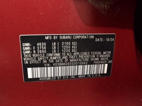 Used 2025 Subaru Legacy Premium AWD/4WD image 36