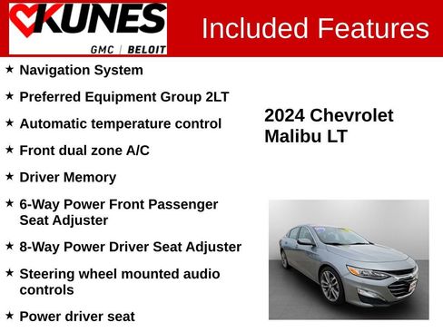 Used 2024 Chevrolet Malibu LT FWD image 2