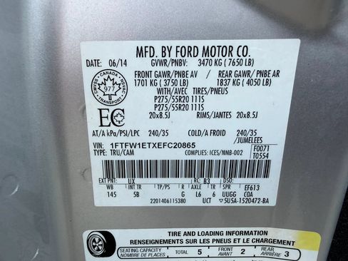 Used 2014 Ford F150 FX4 w/ Equipment Group 402A Luxury AWD/4WD image 70