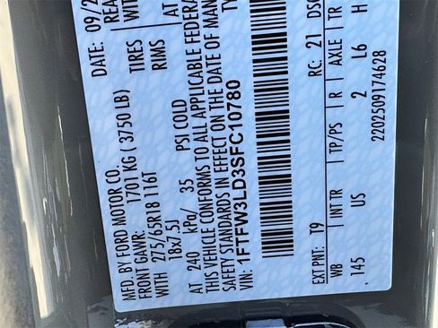 New 2025 Ford F150 XLT w/ Equipment Group 302A MID image 48