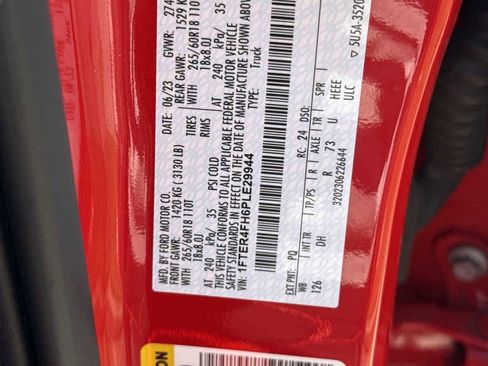 Used 2023 Ford Ranger Lariat w/ Equipment Group 501A High image 34