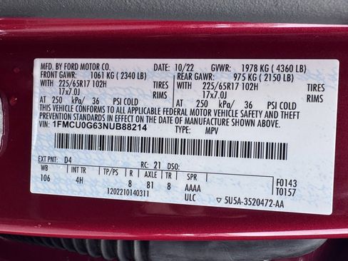 Used 2022 Ford Escape SE w/ Convenience Package image 42