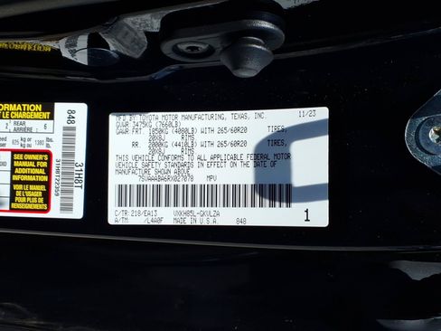 Used 2024 Toyota Sequoia Limited w/ Nightshade Package AWD/4WD image 33