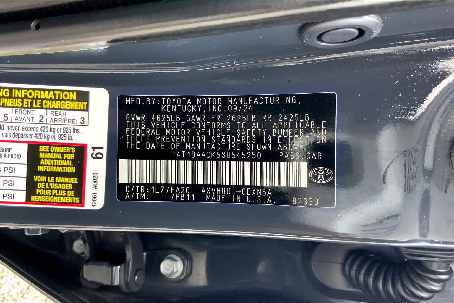 Used 2025 Toyota Camry LE FWD image 36
