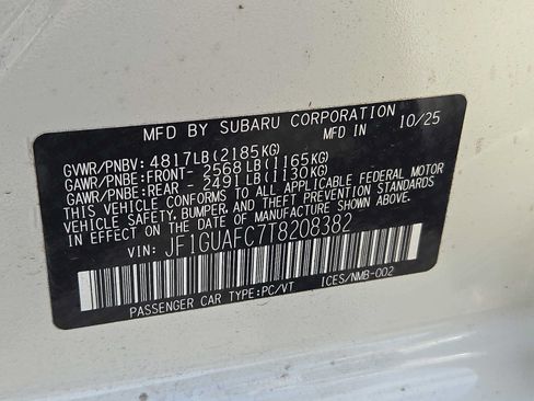 Certified 2026 Subaru Impreza 2.0i Sport AWD/4WD image 27