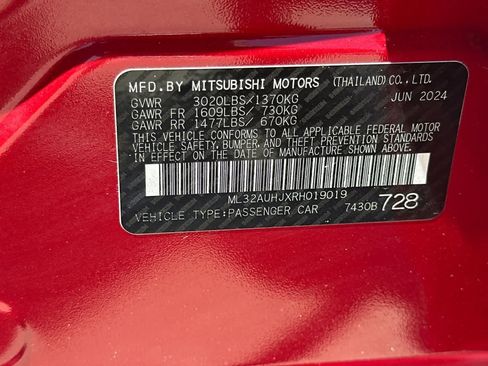 Used 2024 Mitsubishi Mirage ES FWD image 34