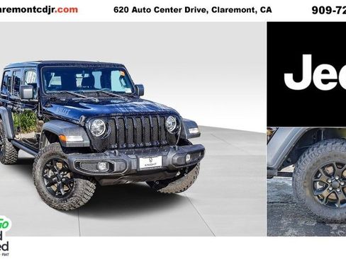 Certified 2022 Jeep Wrangler Unlimited Willys image 1