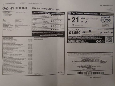 Used 2020 Hyundai Palisade Limited image 42