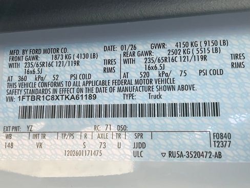 New 2026 Ford Transit 250 148 Medium Roof image 55