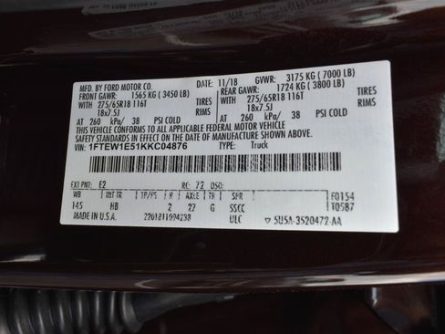 Used 2019 Ford F150 Lariat AWD/4WD image 47