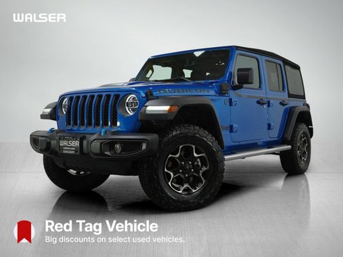 Used 2022 Jeep Wrangler Unlimited Rubicon 4xe w/ Cold Weather Group image 1