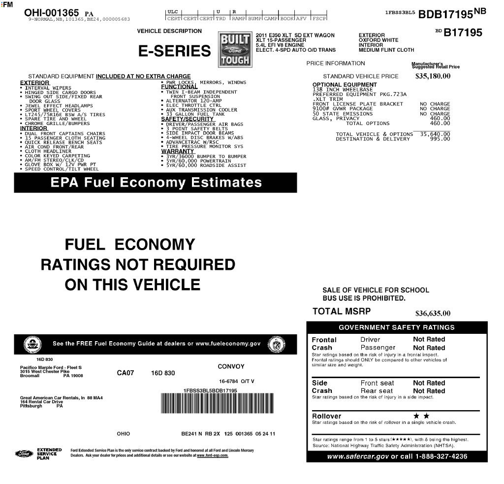 Used 2011 Ford E-350 and Econoline 350 XLT RWD image 39
