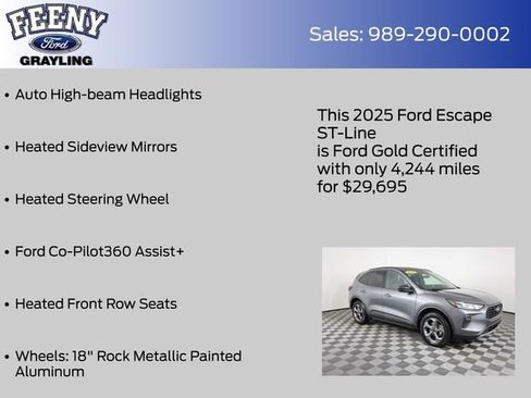 Certified 2025 Ford Escape ST-Line w/ Tech Pack #1 image 18